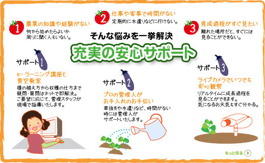 充実の安心サポート
